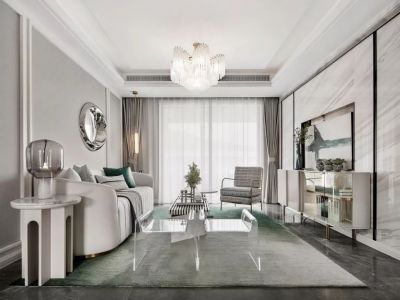 海胥澜庭现代风格115平米装修案例