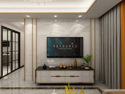 华润万橡府118㎡现代简约风格三室两厅装修案例