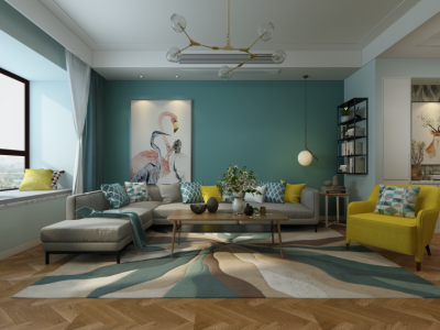 海尔博悦兰庭北欧风格136平米三居室装修案例