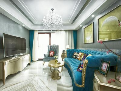 碧水豪园平层138平欧式风格装修案例