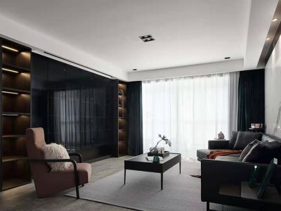 原融·华府壹号现代风格110平米三居室装修效果图案例