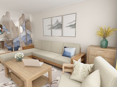 合作小区149平米日式三居装修案例