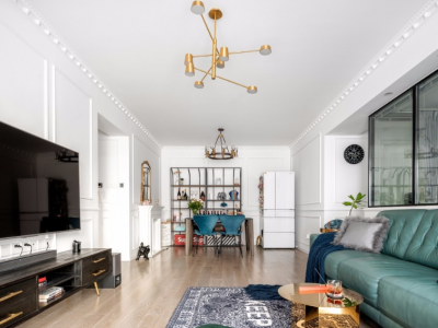 国际新城125平米法式三居装修案例