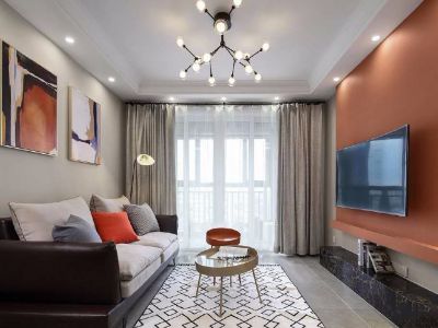 红莲中里北欧风格105平米三居室装修案例