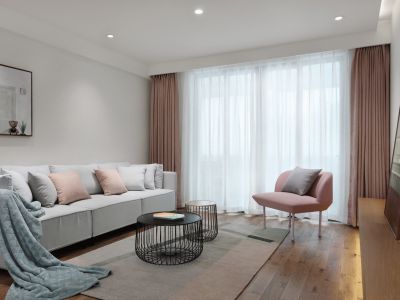 清芷园北欧风格118平米三居室装修案例