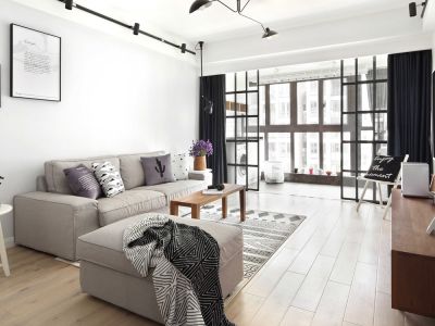 秋霞坊108平米北欧简约风格三居室装修案例