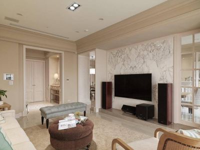 翡翠明珠四居133平欧式风格装修案例