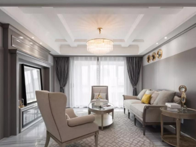 文一名门森林语美式风格149平米三居室设计效果图案例