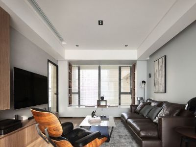 中梁力高云湖印现代风格133平米三居室装修设计图案例