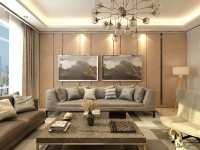 风华园85平米现代二居装修案例