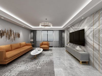 御中南125平三居室港式风格装修案例