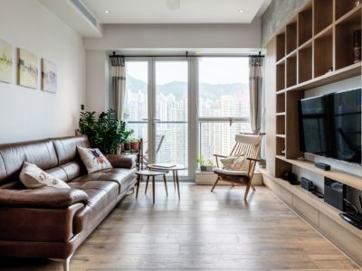 新吴庄西区100平米现代简约三居装修案例