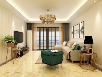 高速时代首府现代风格110平米装修案例