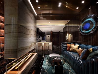 青剑湖颐和公馆现代风格129平米装修案例