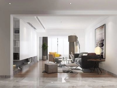 惠川御景名城130㎡现代简约风三居室装修案例