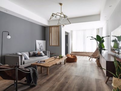 磴槽锦园简约北欧风117平米三室两厅装修案例