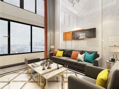 林泉雅舍215平米复式新中式风格装修案例