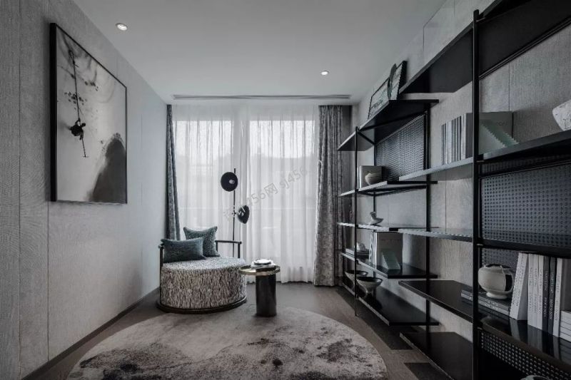 现代风格230平米书房家具效果图赏析