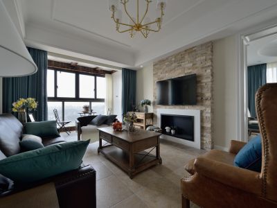 康桥东麓园简美风格140平米四室两厅装修案例