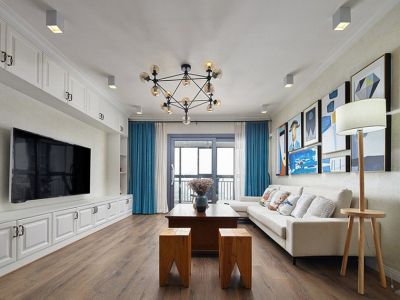 保利罗兰香谷混搭风格143平米四室两厅装修案例