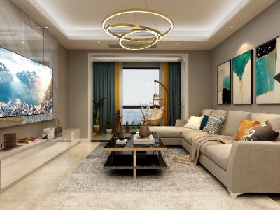 世茂云境117平米现代风格装修案例