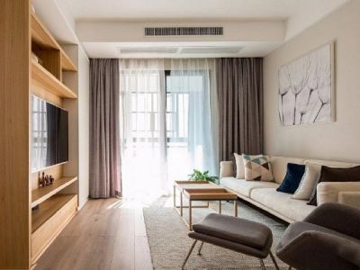 恒翔金水苑简约风格116平米三居室装修案例