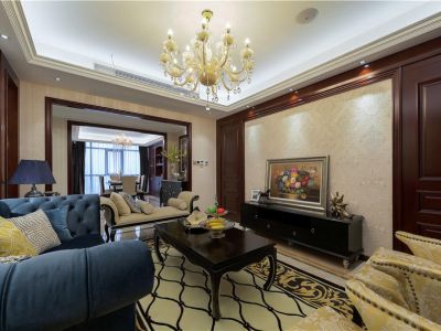 东方骏园四居136平欧式风格装修案例