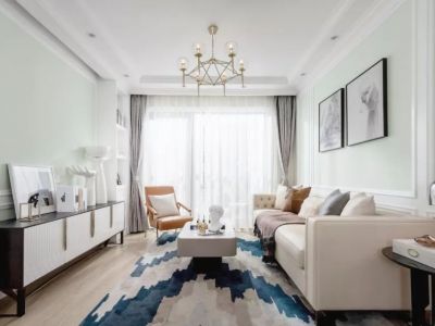 天鹅港华庭现代风格115平米装修案例