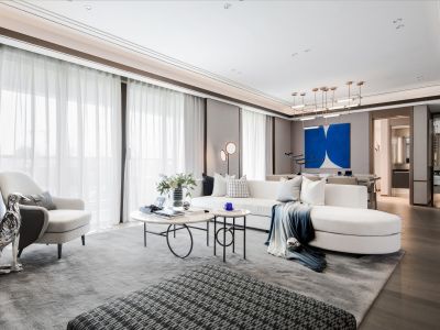 旭辉公元系萃庭现代风格106平米装修案例