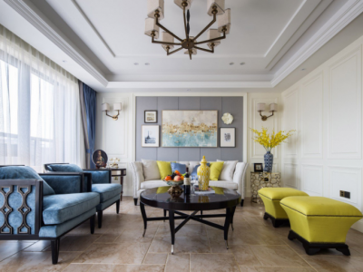 天元花园135㎡欧式风格三居室装修案例