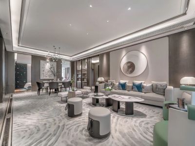 融信海月平江新中式风格125平米装修案例