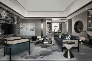 [福州好装家装饰]200㎡别墅装修设计，新中式+高级灰，尽显高贵