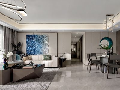 佳兆业和光雅院现代风格118平米装修案例