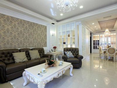 正和中州三居105平欧式风格装修案例