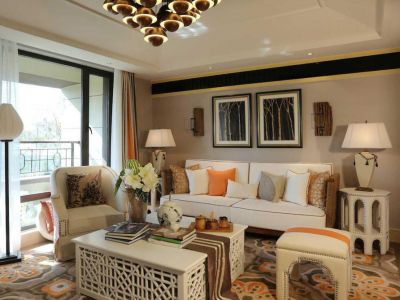 中山奥园四居142平欧式风格装修案例