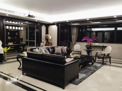 棕榈彩虹四居128平现代风格装修案例