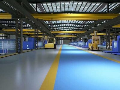 2000平米食品厂房现代风格装修案例