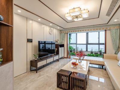 首创天禧139平三居室新中式风格装修案例