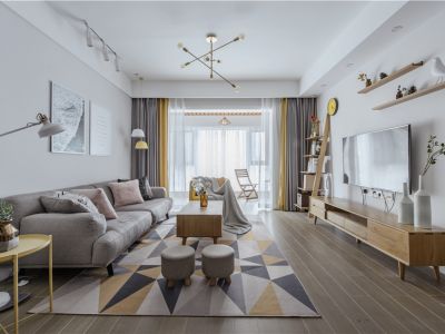 龙门一号北欧风格143平米三室两厅装修案例