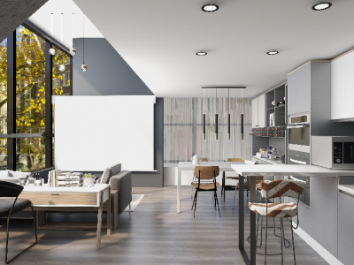 泽信公馆130平米现代简约三居室装修案例