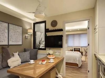 上钢一村37平米北欧风格一居室装修案例