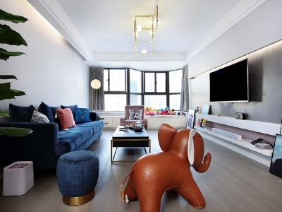 香周首府110㎡三居室现代简约装修案例