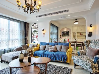 林泉雅舍300平米别墅混搭风格装修案例