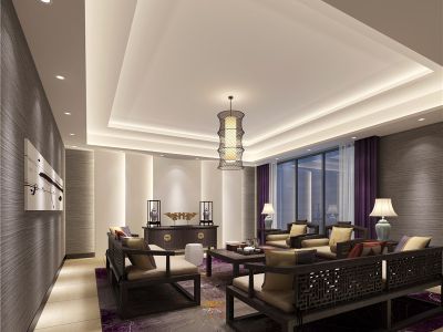 南丰御园200平方米中式风格别墅装修案例