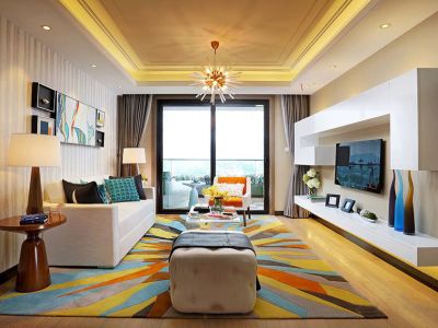 自由人花园时尚混搭风149平米四室两厅装修案例