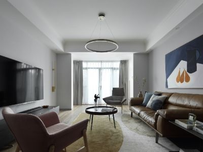 碧桂园·天樾现代风格105平米二居室装修效果图案例