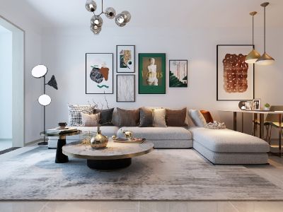 鑫馨佳苑110平米三居室现代简约装修案例