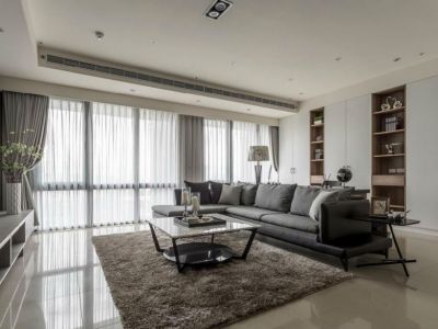 荣盛时代首府155平四居室现代简约风格装修案例