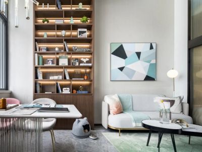 圣城锦苑94平米二室一厅北欧风格装修案例