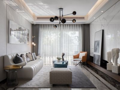 天房天泰现代风格122平米装修案例